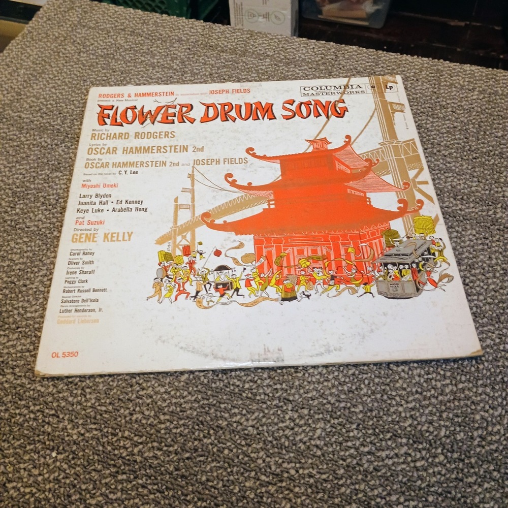 Flower Drum Song Original Broadway Cast Vinyl LP Columbia OL Rodgers Hammerstein